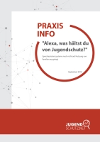 Titelbild des Reports zu Sprachassistenten: Alexa, was hältst du von Jugenschutz