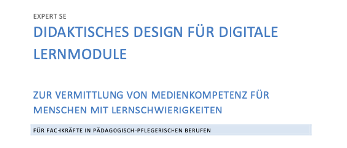 Didaktisches Design für digitale Lernmodule