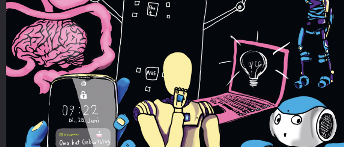 Schokoroboter und Deepfakes. Ein Comic-Essay über künstliche Intelligenz aus der Perspektive von Jugendlichen