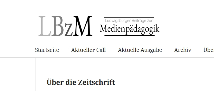 Ludwigsburger Beiträge zur Medienpädagogik