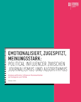 Emotionalisiert, zugespitzt, meinungsstark: Political Influencer zwischen Journalismus und Algorithmus. Analyse politischer Influencer-Kommunikation auf Instagram und TikTok