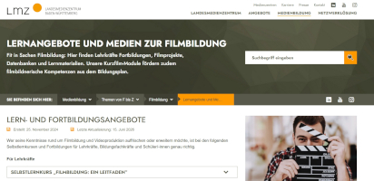 Lernangebot und Medien zur Filmbildung