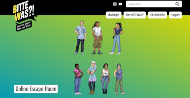 Es war einmal im Netz …Online Escape Game zu „Bitte Was?! Kontern gegen Fake und Hass“